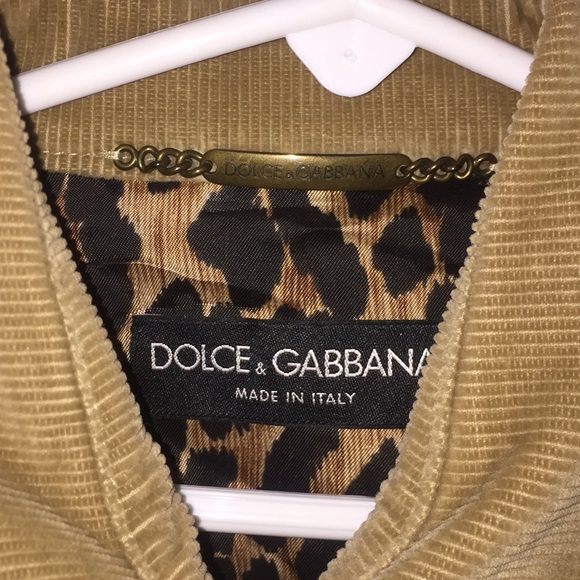 DOLCE AND GABBANA Tan Jean butterfly jacket - Picture 4 of 6